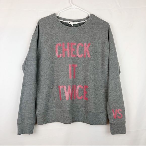 Victoria's Secret Sweaters - Victoria’s Secret “Check It Twice” Xmas Sweater
